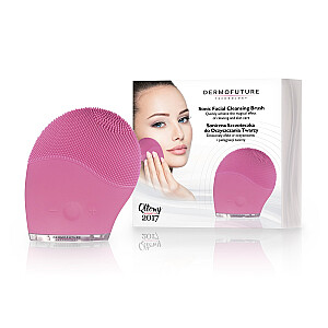 DERMOFUTURE Sonic Facial Cleansing Brush, розовая звуковая щетка для очищения лица