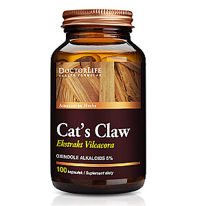 DOCTOR LIFE Cat&#39;s Claw Экстракт кошачьего когтя 6000 мг пищевая добавка 100 капсул