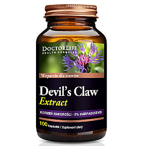 DOCTOR LIFE Devil&#39;s Claw Extract, пищевая добавка «Коготь дьявола», 500 мг, 100 капсул