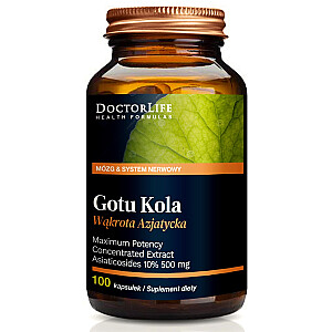 DOCTOR LIFE Gotu Kola standartizētais ekstrakts 350 mg uztura bagātinātājs 100 kapsulas