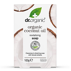 DR.ORGANIC Virgin Coconut Oil atjaunojošas ziepes ar organisko kokosriekstu eļļu 100g