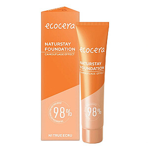 ECOCERA Naturstay Foundation natūralus makiažo pagrindas N1 30ml