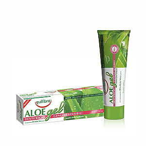 EQUILIBRA Aloe Gel Sensitive Gums zobu pasta Aloe Vera zobu pasta jutīgiem zobiem 75ml
