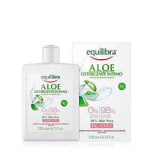 EQUILIBRA Aloe Gentle Cleanser Personālajai higiēnai maigs gēls intīmai higiēnai Aloe Vera 200ml