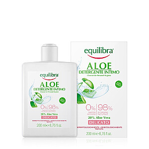 EQUILIBRA Aloe Gentle Cleanser asmeninei higienai švelnus gelis intymiai higienai Aloe Vera 200ml