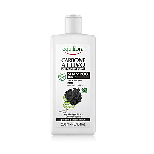 EQUILIBRA Carbo Detox Shampoo attīrošs šampūns ar aktivēto ogli Aloe Vera 250ml