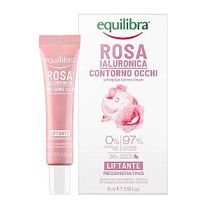 EQUILIBRA Rosa Regenerating Lifting Contour Cream acu liftinga krēms ar hialuronskābi 15ml
