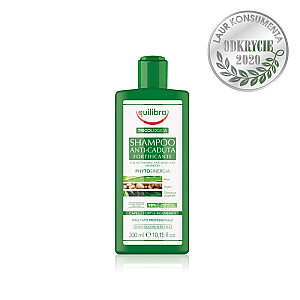 EQUILIBRA Shampoo Anti-Caduta Fortificante stiprinošs šampūns pret matu izkrišanu Alveja, Argans, Cheratina 300ml