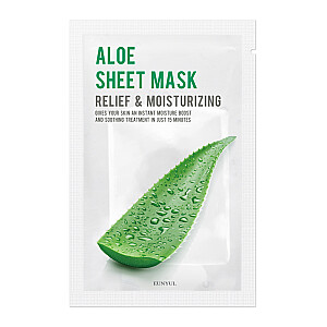 EUNYUL Sheet Mask Aloe увлажняющая и успокаивающая маска для лица с алоэ 22мл