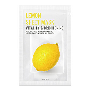 EUNYUL Sheet Mask Citronu izgaismojoša sejas maska ar citronu 22ml