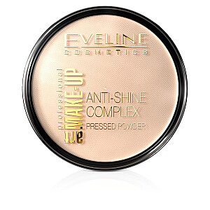 EVELINE Art Make-Up Anti-Shine Complex Pressed Powder матирующая минеральная пудра с шелком 33 Золотой песок 14г