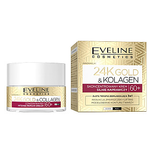 EVELINE Cosmetics 24K Gold &amp; Collagen концентрированный сильно восстанавливающий крем для дня и ночи 60+ 50мл