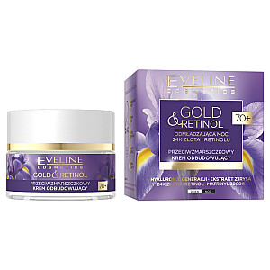 EVELINE Cosmetics Gold &amp; Retinol восстанавливающий крем против морщин на день и ночь 70+ 50мл