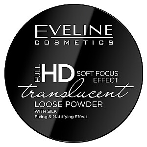 EVELINE Full HD Soft Focus Loose Powder фиксирующая и матирующая рассыпчатая пудра с шелком 6г