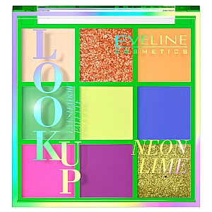 Палитра EVELINE Look Up Neon Lime из 9 теней для век 10,8 г
