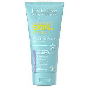 EVELINE Perfect Skin.acne dziļi attīrošs gēla tīrīšanas līdzeklis, attīra poras, 150ml