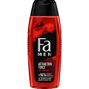 FA Men Attraction Force Shower Gel Гель для душа для мытья тела и волос для мужчин с феромонами 400мл