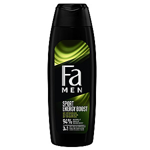 FA Men Xtreme Sports Energy Boost Shower Gel Гель для душа для мытья тела и волос для мужчин 750мл