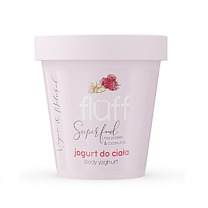 FLUFF Body Yoghurt Ķermeņa jogurts “Aveņu un mandeļu” 180ml