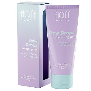 Очищающий гель для лица FLUFF In Your Soul Dew Drops с аметистом и ниацинамидом, 100мл