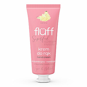 FLUFF Super Food Hand Cream antibakteriāls roku krēms Banana 50ml