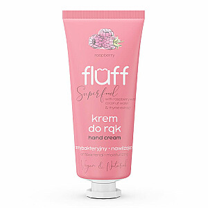 FLUFF Super Food Hand Cream antibakteriāls roku krēms Aveņu 50ml