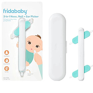 FRIDA Frida Baby 3-in-1 Deguna, nagu un ausu tīrīšanas līdzeklis 3 vienā Deguna, nagu un ausu tīrītājs 3 vienā
