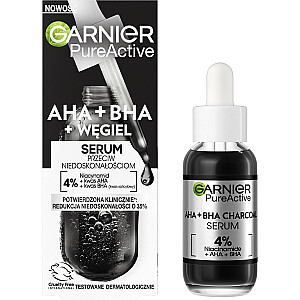 GARNIER Pure Active serums pret nepilnībām AHA+BHA+ogle 30ml