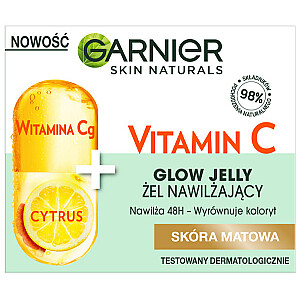 GARNIER Skin Naturals Vitamin C GlowJelly mitrinošs gēls matētai ādai 50ml