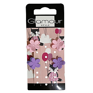 Заколки для волос GLAMOUR Kids с цветами 4 шт.