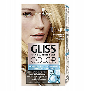 Matu krāsa GLISS Color Care &amp; Moisture 10-40 Gaiši bēšs blondīns