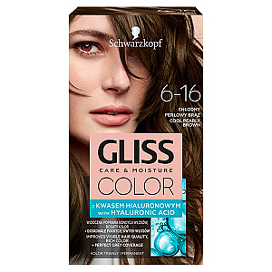 Matu krāsa GLISS Color Care &amp; Moisture 6-16 Cool Pearl Brown