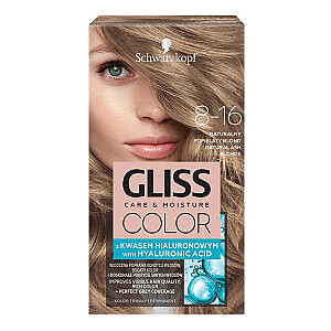 Краска для волос GLISS Color Care &amp; Moisture 8-16 Натуральный Пепельный Блондин