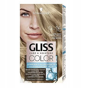Matu krāsa GLISS Color Care &amp; Moisture 9-16 Ultra Light Cool Blonde