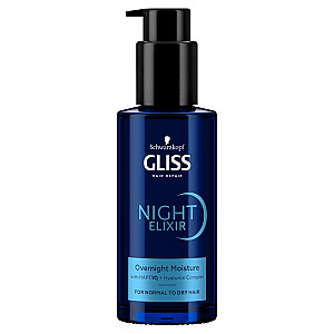 GLISS Night Elixir Moisture mitrinoša nakts kopšana bez skalošanas normāliem un sausiem matiem 100ml