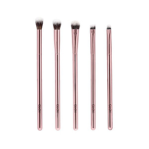 Набор GLOV Make Up Brush из 5 розовых кистей для макияжа.