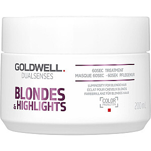 GOLDWELL Dualsenses Blondes &amp; Highlights 60s Treatment atjaunojoša maska blondiem matiem 200ml