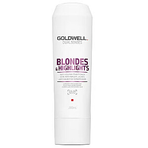GOLDWELL Dualsenses Blondes &amp; Highlights pretdzeltens kondicionieris blondiem matiem, neitralizējošas dzeltenas nokrāsas, 200ml
