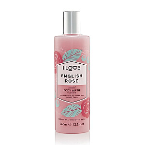 I LOVE Scented Body Wash dušas un vannas želeja angļu roze 360ml