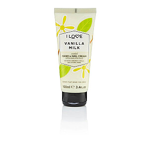 I LOVE Scented Hand &amp; Nail Cream mitrinošs krēms rokām un nagiem “Vanilla milk” 100 ml