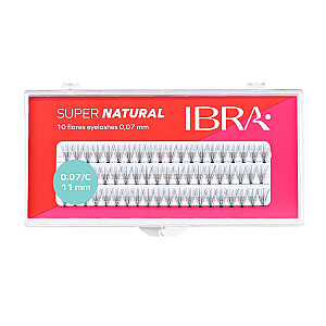 IBRA Super Naturals mākslīgās skropstas 0,07 C-11 mm 