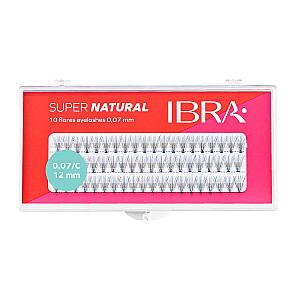 Ресницы накладные IBRA Super Naturals 0,07 C-12 мм 