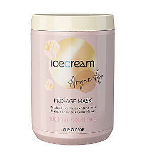 INEBRYA Ice Cream Argan Pro Age маска для блеска с аргановым маслом 1000мл