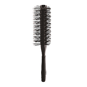INTER-VION Antistatic Hair Brush, двухсторонняя сквозная щетка с резиновой ручкой.