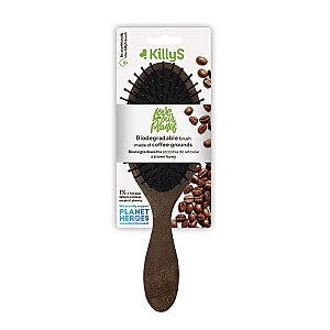 INTER-VION Biodegradable Brush Mada Of Coffee Grounds биоразлагаемая щетка для волос из кофейных зерен 
