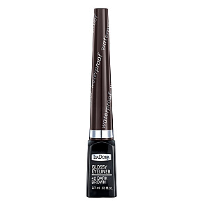 ISADORA Glossy Eyeliner Ūdensizturīgs acu zīmulis ar zīmuli 42 Tumši brūns 3,7 ml