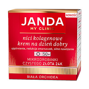 JANDA Collagen Threads Good Morning Cream 50+ с микрочастицами чистого золота 24К Белая Орхидея 50мл