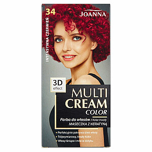 Matu krāsa JOANNA Multi Cream Color 34 Intense Red