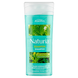JOANNA Naturia Шампунь с крапивой и зеленым чаем для нормальных и жирных волос 100мл
