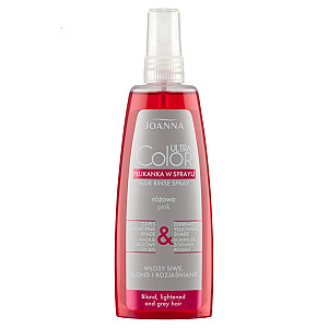 JOANNA Ultra Color System Spray matu skalošanas līdzeklis Rozā izsmidzināms skalošanas līdzeklis, kas piešķir rozā nokrāsu Pink 150ml